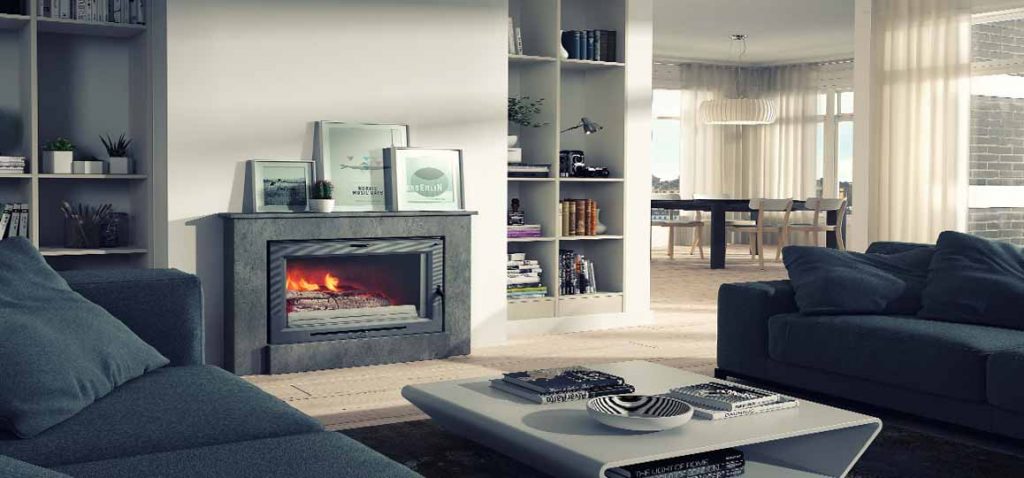 Hogar de leña H-03/70 Calefactor, calor en toda la casa y ahorro para las familias